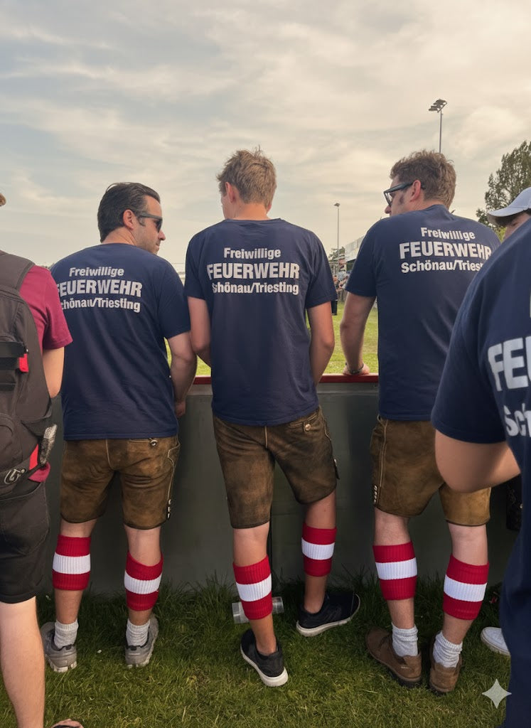 Österreichische Wadelwärmer Rot-Weiß-Rot - Trachten Accessoire | Heissenberger