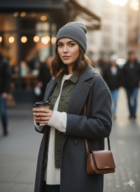 Merino Haube  natürlich - wohlig - warm